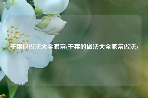干菜的做法大全家常(干菜的做法大全家常做法)