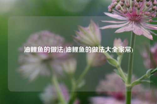 油鲤鱼的做法(油鲤鱼的做法大全家常)